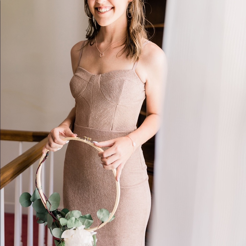 Tan Bridesmaid Dress